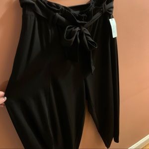 NWT A+ Anthropologie Black harem wide leg pants size 1X